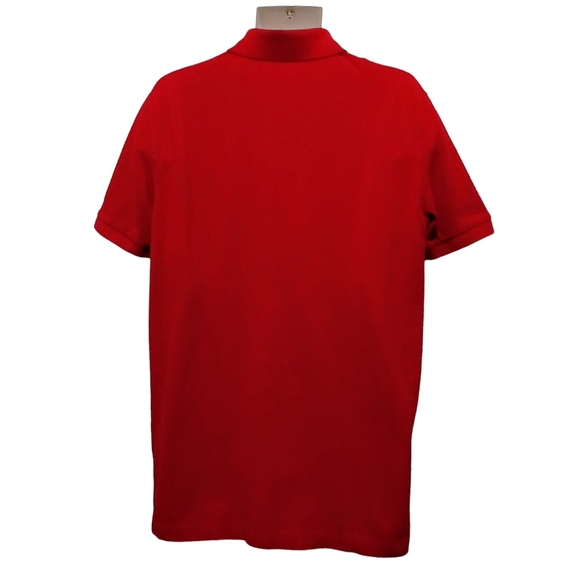 Izod Polo Shirt Adult Large Red Short Sleeve Lightweight Casual Mens. Great Cond - Picture 6 of 6